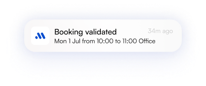 Booking validated